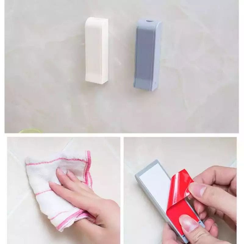 Creative Foldable Clothes Hanger, Self Adhesive Door Back Hanger, Space Saving Plastic Clothes Holder Creative Foldable Clothes Hanger, Self Adhesive Door Back Hanger, Space Saving Plastic Clothes Holder